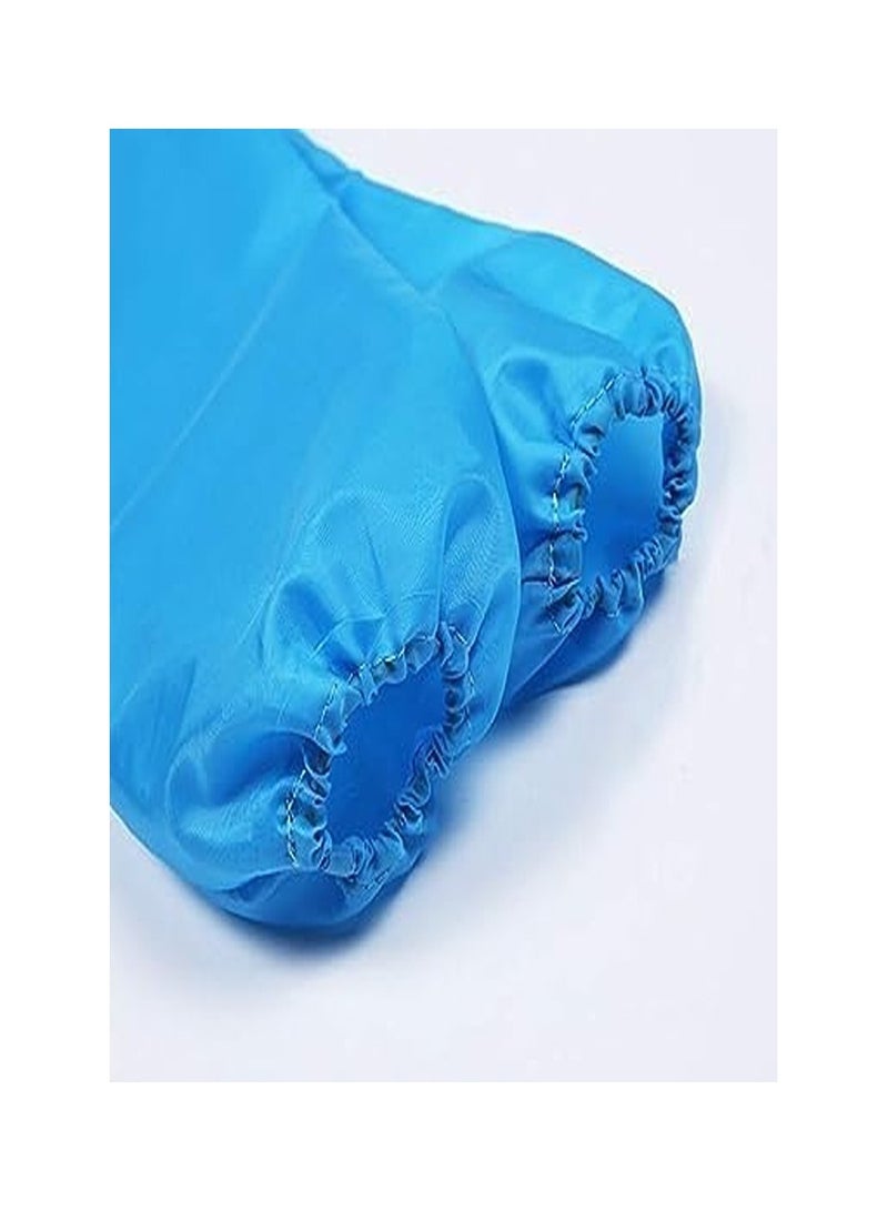 Keep Smiling Smart Long Sleeve Waterproof Paint Apron (Blue) - Image 4