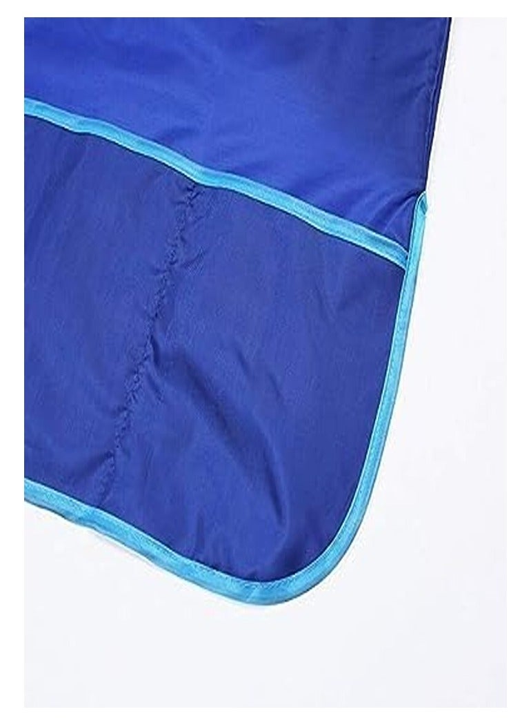 Keep Smiling Smart Long Sleeve Waterproof Paint Apron (Blue) - Image 5