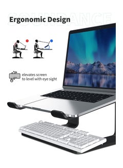 Home & More Elegant and Simple Deigned Aluminum Alloy Laptop Stand Compatible with 10 to 16 inches Laptops  - Image 3