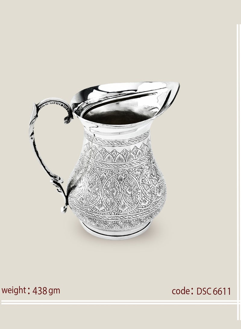 أوديسي إبريق ماء عربي فضة خالصة مصنوع يدويًا (DSC6611) - Image 1