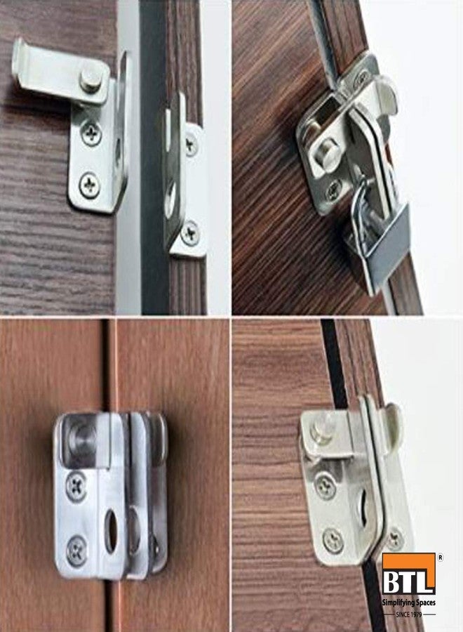 BTL Stainless Steel 4mm Thickness Gate Latch Left Door Padlock Latch Safety Door Lock with Padlock Hole (BDF-PL-3L) - Image 5