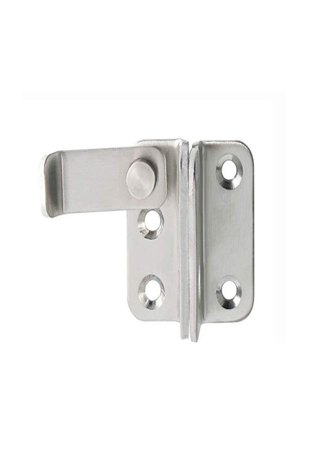 BTL Stainless Steel 4mm Thickness Gate Latch Left Door Padlock Latch Safety Door Lock with Padlock Hole (BDF-PL-3L) - Image 1