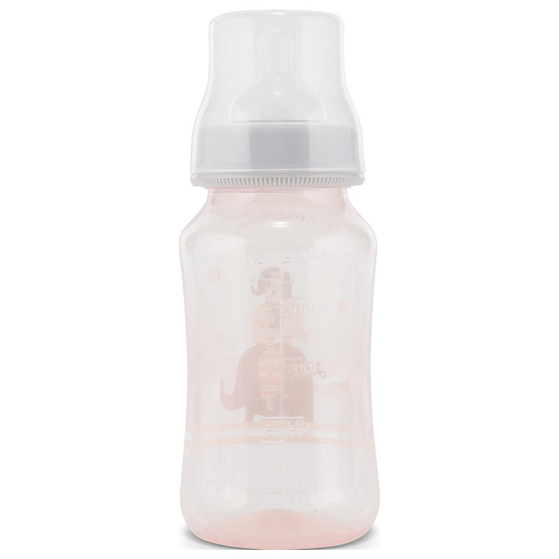Cudlie Premium 2-Pack Baby Bottles - 11 Ounce, Hourglass Shape, Fun Boys and Girls Prints, Clear Cover - BPA-Free - Image 5