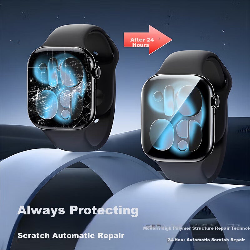 Smorss [2 Pieces] Screen Protector for Apple Watch S11/S10, Full Coverage Ultra-Clear Anti-Drop Tempered Glass Film for IWatch S11, Non-Steel Full Screen Protector, 46mm - Image 2