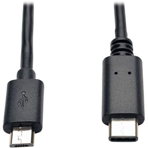 TRIPP LITE USB 2.0 Hi-Speed Cable Micro-B Male to USB Type-C Male 6' (U040-006-MICRO) - Image 1