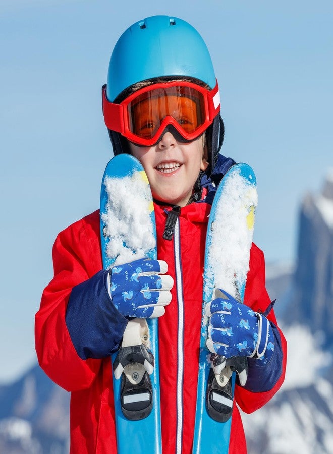 coclothy Winter Ski Gloves for Kids, Warmest Waterproof and Breathable Snow Gloves for Cold Weather, Touchscreen Snowboard Glove for Boys & Girls - Image 2