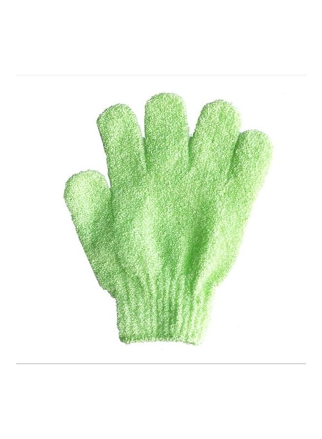 Loquat 5 PCS Shower Bath Gloves Exfoliating Spa Massage Scrub Body Glove(Green) multicolour 20 x 1 x 14cm - Image 1
