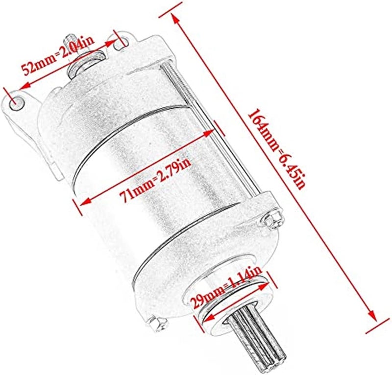 Vuzmode Motorcycle Electric Starter Motor - Image 4