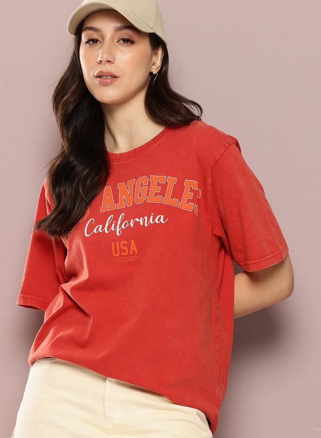 Dillinger Women Acid Washed Oversized T-Shirt - Image 1