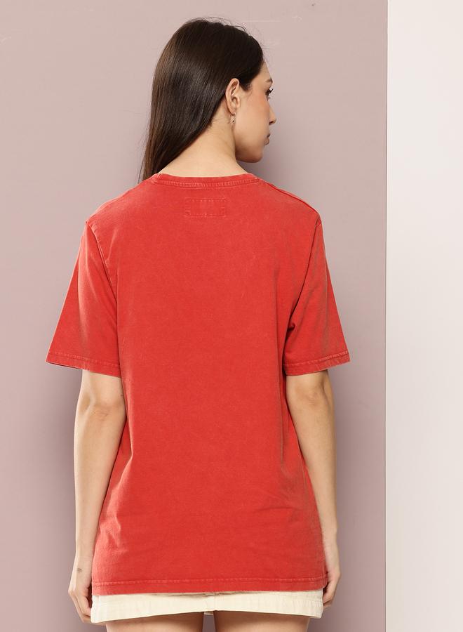 Dillinger Women Acid Washed Oversized T-Shirt - Image 4