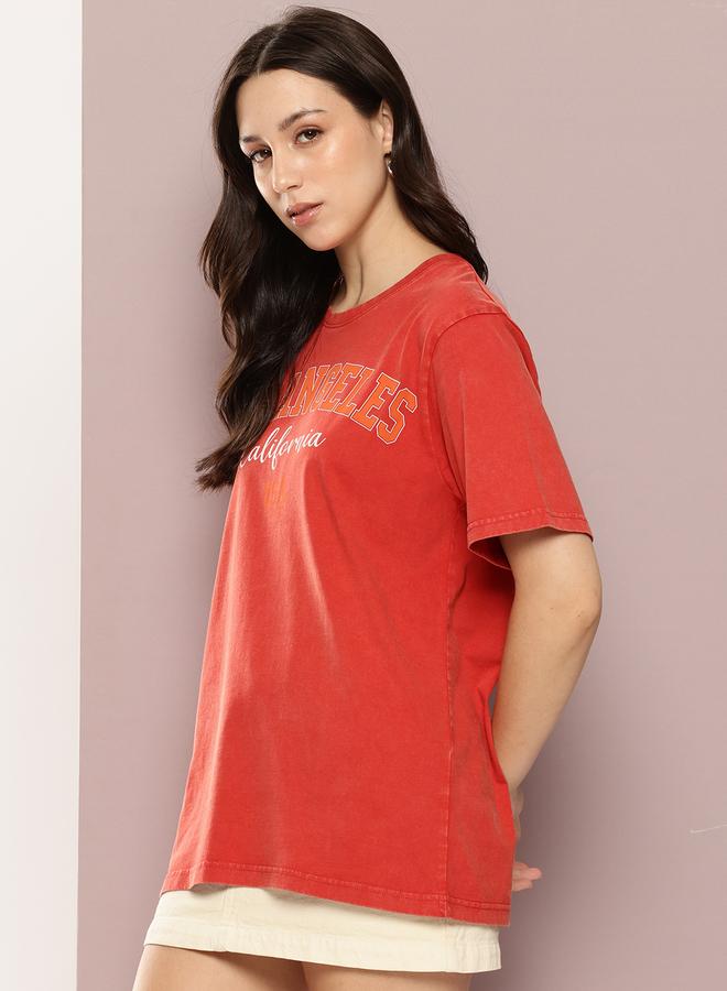 Dillinger Women Acid Washed Oversized T-Shirt - Image 3