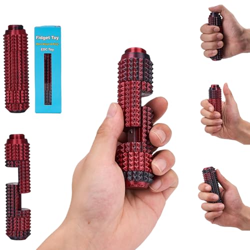 CGXRDK Little Ouchies Pro Fidget Toy 6in1 Keychain with Button Click Spinner and Pain Stim Sensory Tool for Stress Relief - Image 1