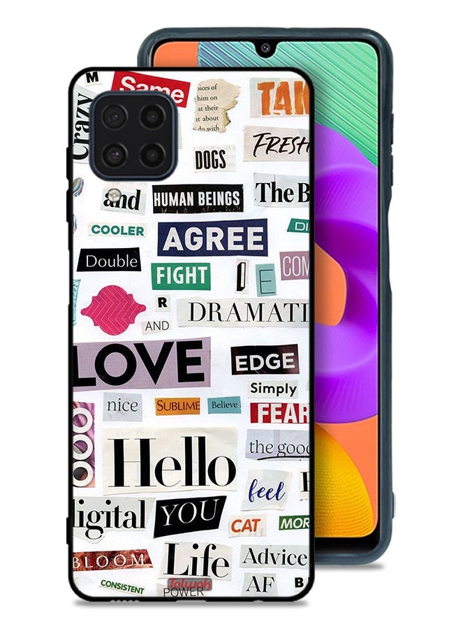 Tolwak Samsung Galaxy M32 4G Protective Case Cover Short Quotes Stickers - Image 1