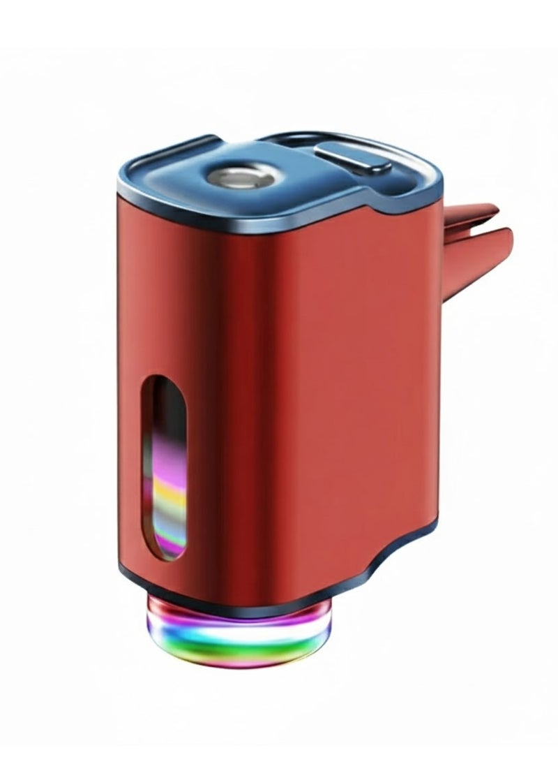 DIGI CORE Intelligent Car Diffuser Air Freshener, Rechargeable Waterless Aroma Diffuser with 3 Luxury Scents (3x10ml Oils), Adjustable Scent & Light Modes, Smart Air Freshener Car, Home & Office Fragrance Diffuser with Long-Lasting Essential Oils Red - Image 2