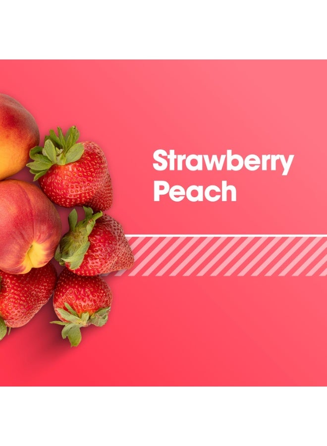 أوبتيموم نيوتريشن مسحوق كرياتين مونوهيدرات بلس 360 جرام – نكهة الفراولة والخوخ، 5 جرام كرياتين لكل حصة، إلكتروليتات وفيتامينات لقوة العضلات وترطيبها، 40 حصة - Image 2