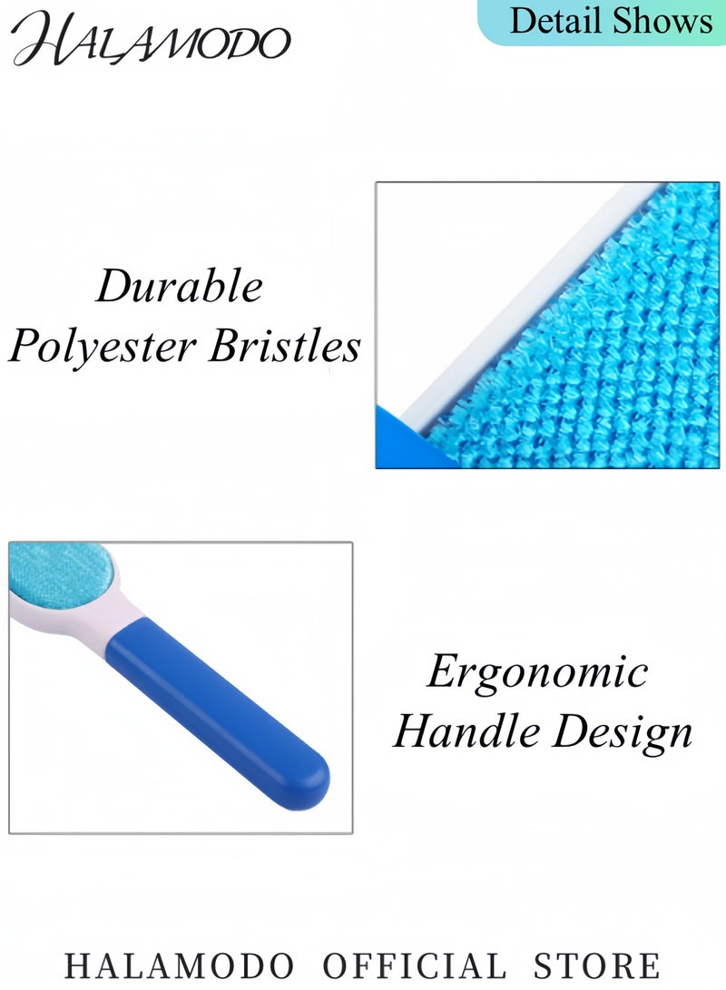 HALAMODO Portable Hair Remover Self Cleaning Slicker Brush Dog Cat Bunny Pet Grooming Shedding Brush Easy to Remove Loose Undercoat Pet Massaging Tool Suitable for Pets with Long or Short Hair - Image 4