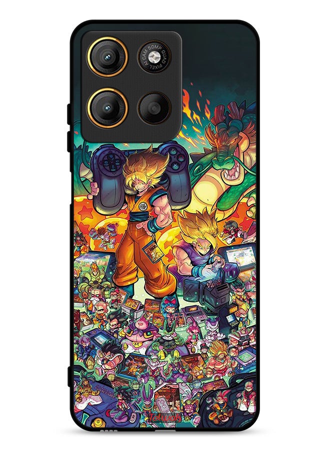 Tolwak Motorola Moto G15 Protective Case Cover Gamer Art Doodles