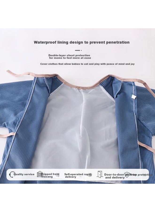 9i9 Baby Bibs Eating Backward Clothes A Kindergarten Warm Long Sleeve Anti-dirty Painting Clothes 22a177 - Image 1