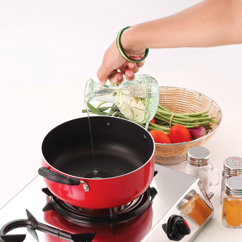 Nirlon Nirlon Non-Stick Odor Free Aluminium Casserole with Free 3 in 1 Slicer Combo Item Set - Image 2