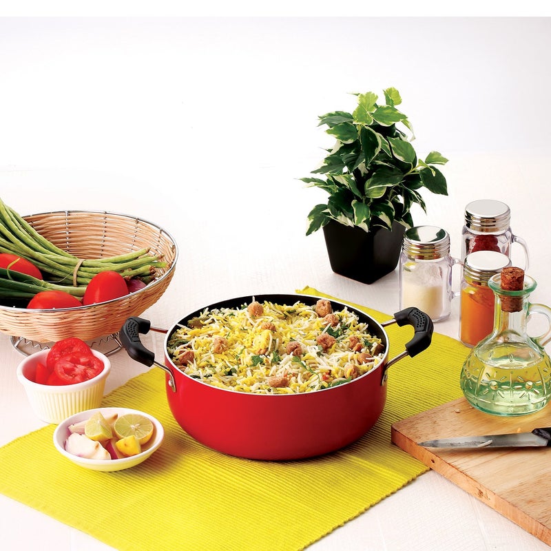 Nirlon Nirlon Non-Stick Odor Free Aluminium Casserole with Free 3 in 1 Slicer Combo Item Set - Image 5