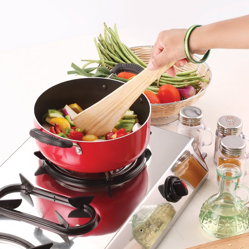Nirlon Nirlon Non-Stick Odor Free Aluminium Casserole with Free 3 in 1 Slicer Combo Item Set - Image 4
