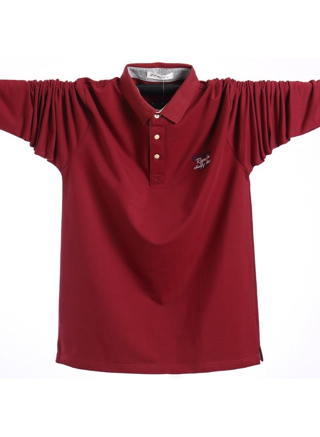 Autumn Casual Polo Shirt Men's Polo Shirt Long Sleeves Oversized Men Tees Cotton Male Large Tee Slim Loose Large Size - Image 1