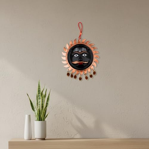 Yoshiva Home Vastu Sun Wall Hanging Vastu Talisman for Home, Office for Good Luck Charm | Brass Surya Narayana Vastu Dosh Nivaran Yantra, Evil Eye Protection, Positive Energy (Size: 5 Inch) - Image 5