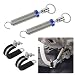 Ongfuwu 2PCS Car Lift Spring for Trunk Car Trunk Lid Metal Spring Automatic Lifting Spring Device with 2 Clamps Adjustable Lifter Accessory Open Tool for Cars Without Hydraulic Lever - Image 2