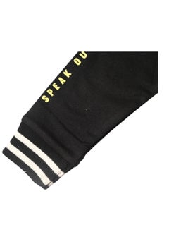 SMILEY Smileyworld Zip-Up Jacket, Cotton Blend, Black and White  - Image 3