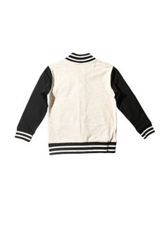 SMILEY Smileyworld Zip-Up Jacket, Cotton Blend, Black and White  - Image 4
