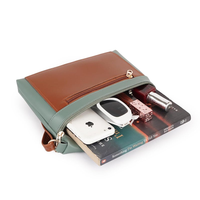 Daniel Clark حقيبة كتف عصرية متعددة الجيوب بسحاب | حقيبة سفر جانبية | حقيبة سلاينغ | حقيبة مراسلة مع حزام قابل للتعديل (23 × 17.7 × 5 سم) - Image 5