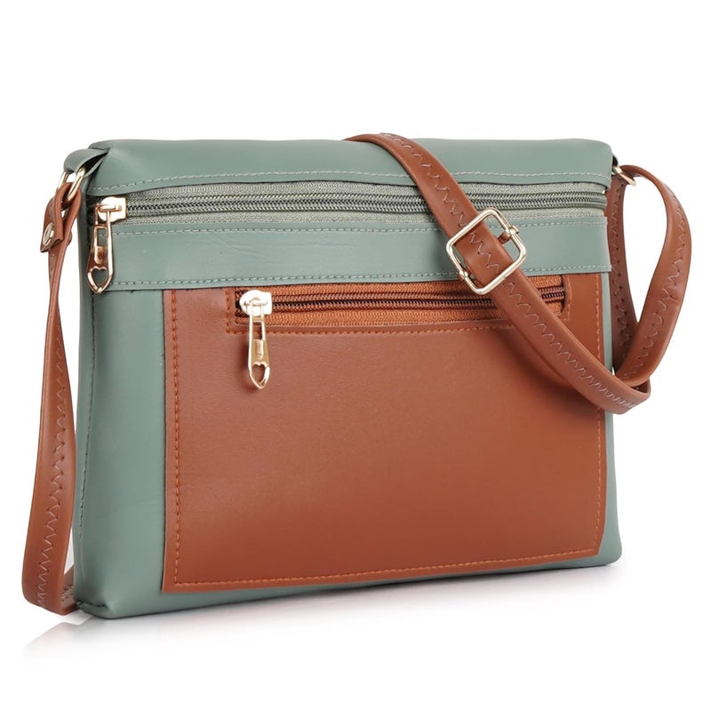 Daniel Clark حقيبة كتف عصرية متعددة الجيوب بسحاب | حقيبة سفر جانبية | حقيبة سلاينغ | حقيبة مراسلة مع حزام قابل للتعديل (23 × 17.7 × 5 سم) - Image 1