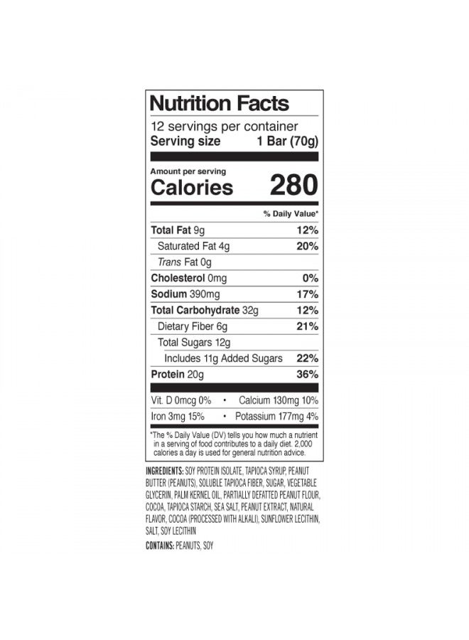 PROBAR PROBAR - PROTEIN Bar, Peanut Butter Chocolate, Non-GMO, Gluten-Free, Healthy, Plant-Based Whole Food Ingredients, Natural Energy (12 Count) - Image 5