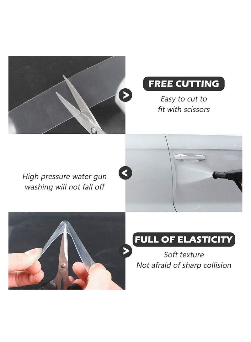 Luckam Car Door Edge Guard Clear Universal Door Sill Guard Car Door Trim Edge Guard Protection Film Anti-Collision Fits for Most Car (33Ft x 1.2In, Transparent) - Image 5