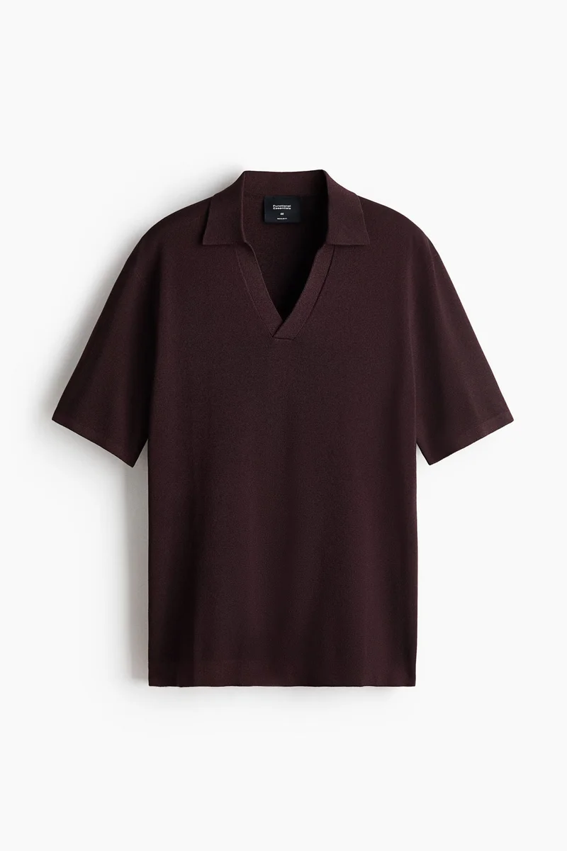 H&M Cooling Regular Fit Knitted V-neck