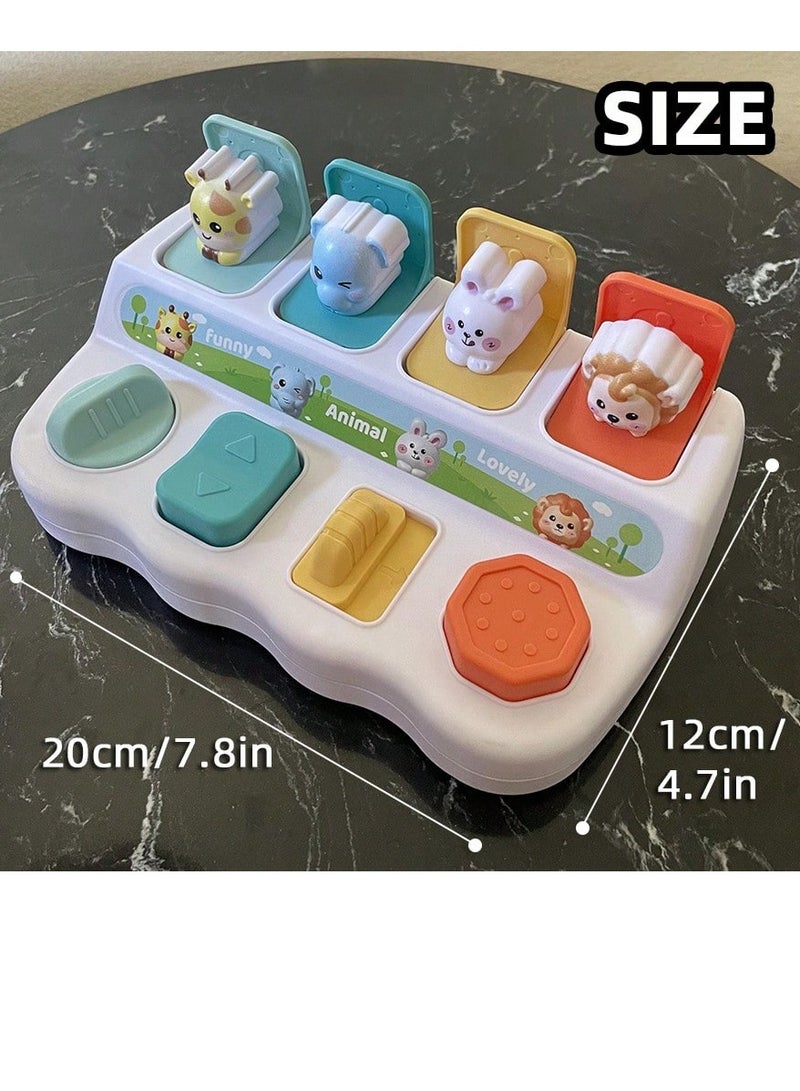 Bebiland Pop Up Baby Toy, Early Development Cause and Effect Learning Toy, Motor Skills, Interactive Montessori Toy, for 18 Months Baby Gift (Random Color) - Image 2