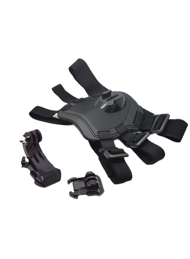 NIBEMINENT Sports Camera Adjustable Dog Chest Strap Black 