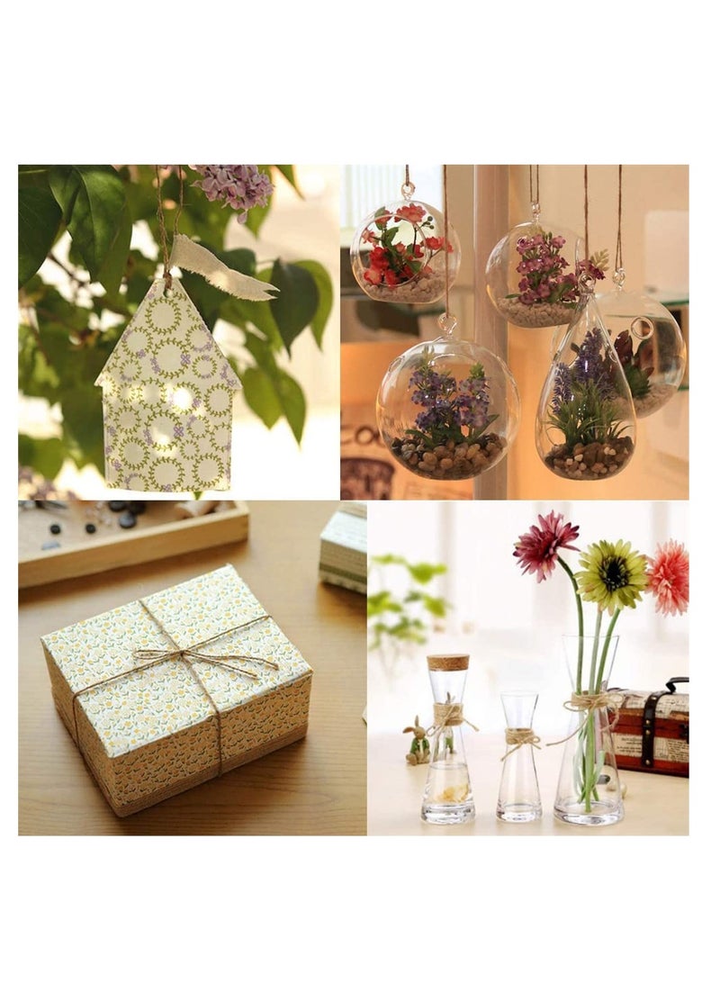 Excefore Jute Twine, 1000Feet 2mm 3Ply Natural Jute String Crafts Twine Long Twine Rope Durable Packing String for Floristry, DIY Crafts, Gift Wrapping, Packing, Gardening and Wedding (Brown) - Image 3