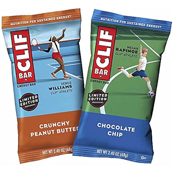 Clif Bar Variety Pack, Crunchy Peanut Butter and Chocolate Chip, 2.40 oz per bar, 26 Count - Image 3