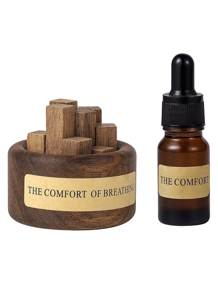 Solid wood shape diffuser wooden aromatherapy essential oil set aromatherapy home bedroom aromatherapy essential oil car aromatherapy diffuse r ornaments - Image 4