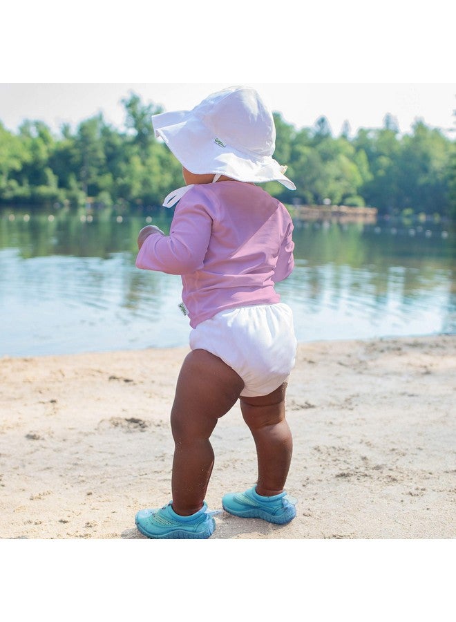 green sprouts i play. by green sprouts Reusable, Eco Snap Swim Diaper with Gussets, UPF 50, White, Patented Design, STANDARD 100 by OEKO-TEX Certified 12 mo - Image 3