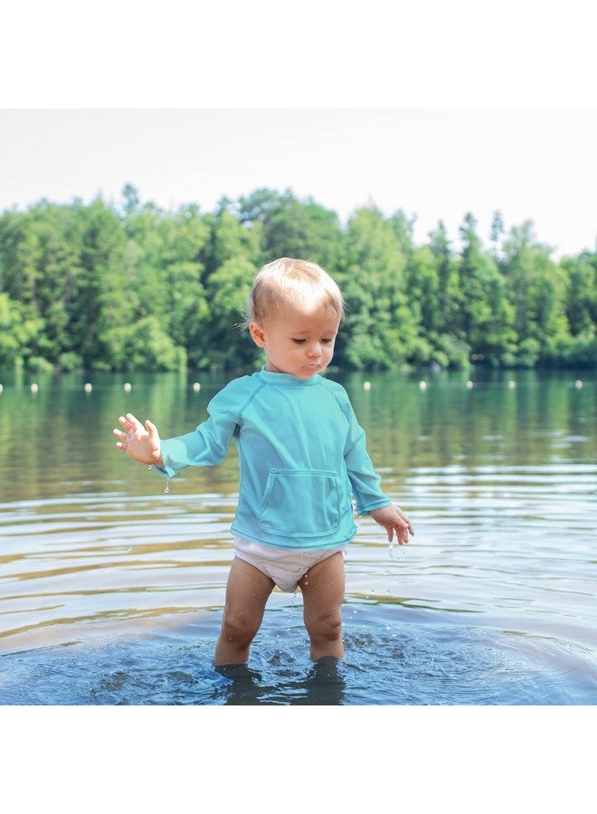 green sprouts i play. by green sprouts Reusable, Eco Snap Swim Diaper with Gussets, UPF 50, White, Patented Design, STANDARD 100 by OEKO-TEX Certified 12 mo - Image 4