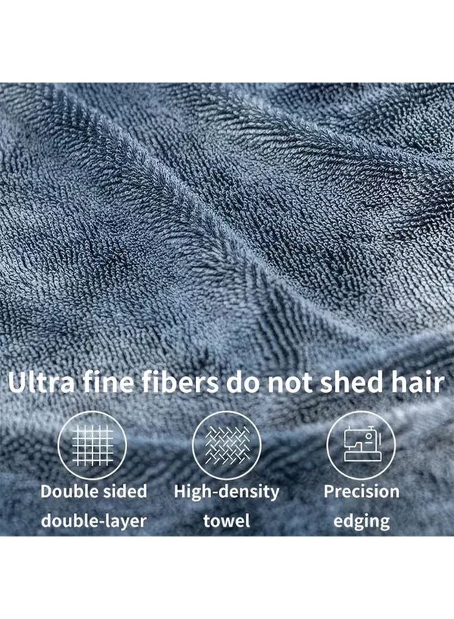 Large Absorbent Microfiber Towel Green For Car Kitchen Bathroom Multipurpose Cleaning - Image 4