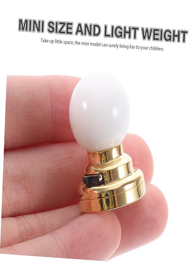 Toddmomy 3pcs Dollhouse Mini Led Ceiling Lamp Round Decorative Light for Miniature Houses Easy to Install Safe Material Unique Home Decor Accessory - Image 5