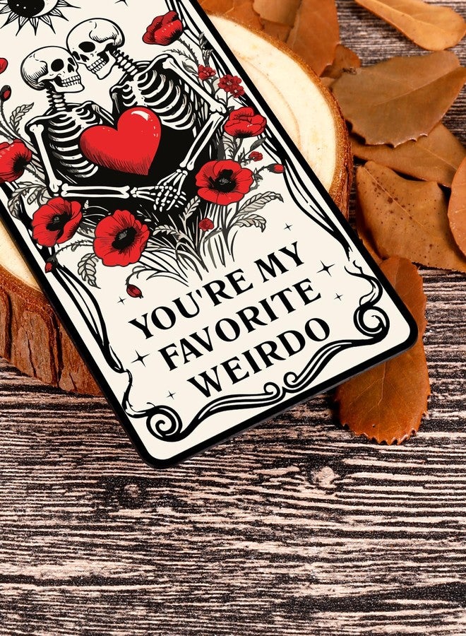 Fleure Esme Gothic Stocking Stuffers Bookmark for Book Lovers Halloween Bookmarks for Women Men Halloween Spooky Boo Basket Stuffers for Couple Boyfriend Girlfriend Skull Tarot Card Bookmark Gothic Spooky Basket - Image 5