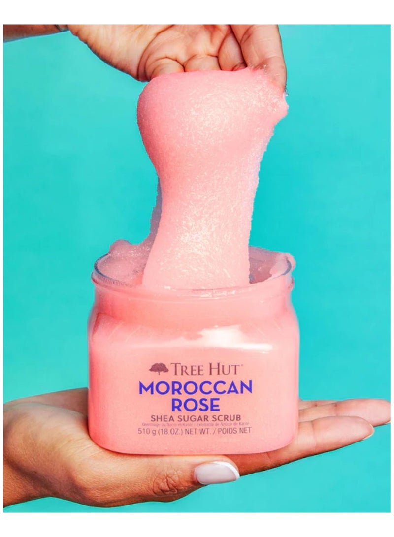 Tree Hut Moroccan Rose Shea Sugar Scrub 510g - Image 2