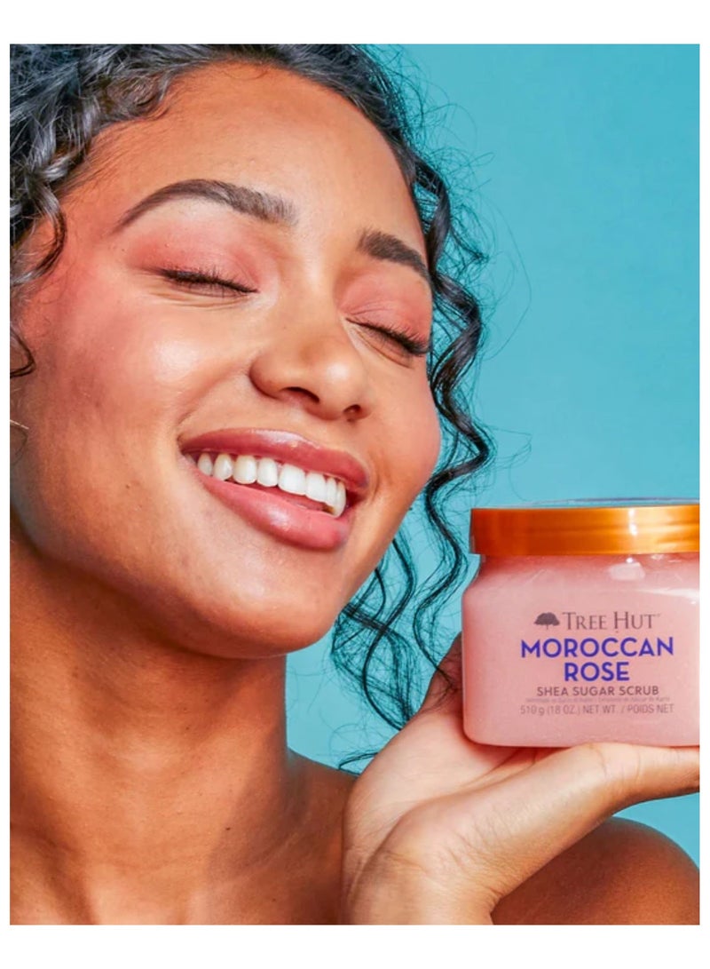 Tree Hut Moroccan Rose Shea Sugar Scrub 510g - Image 3