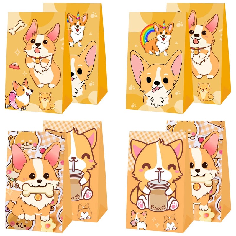 ARHAVI 12Pcs Corgi Party Favor Gift Bags for Corgi Birthday Party Decorations Supplies - Image 2
