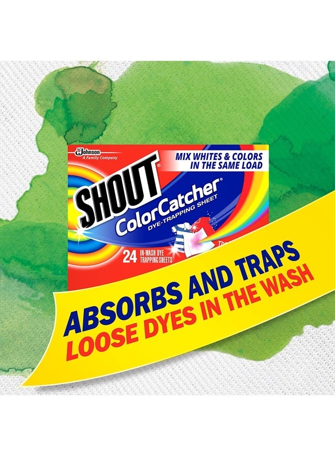 Shout أوراق شوت لالتقاط الألوان للغسيل، تسمح بالغسلات المختلطة، تمنع تسرب الألوان، وتحافظ على اللون الأصلي للملابس، 72 عدداً - عبوة من 2 (144 ورقة إجمالية) - Image 4