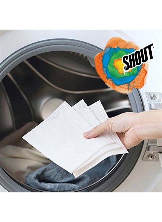 Shout أوراق شوت لالتقاط الألوان للغسيل، تسمح بالغسلات المختلطة، تمنع تسرب الألوان، وتحافظ على اللون الأصلي للملابس، 72 عدداً - عبوة من 2 (144 ورقة إجمالية) - Image 5